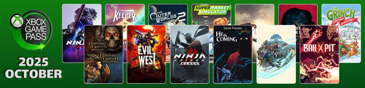 بازی‌های جدید Xbox Game Pass در اکتبر ۲۰۲۵